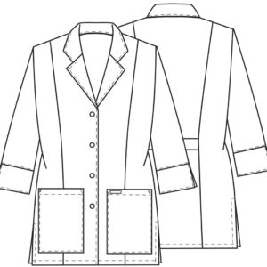 30" 3/4 Sleeve Lab Coat