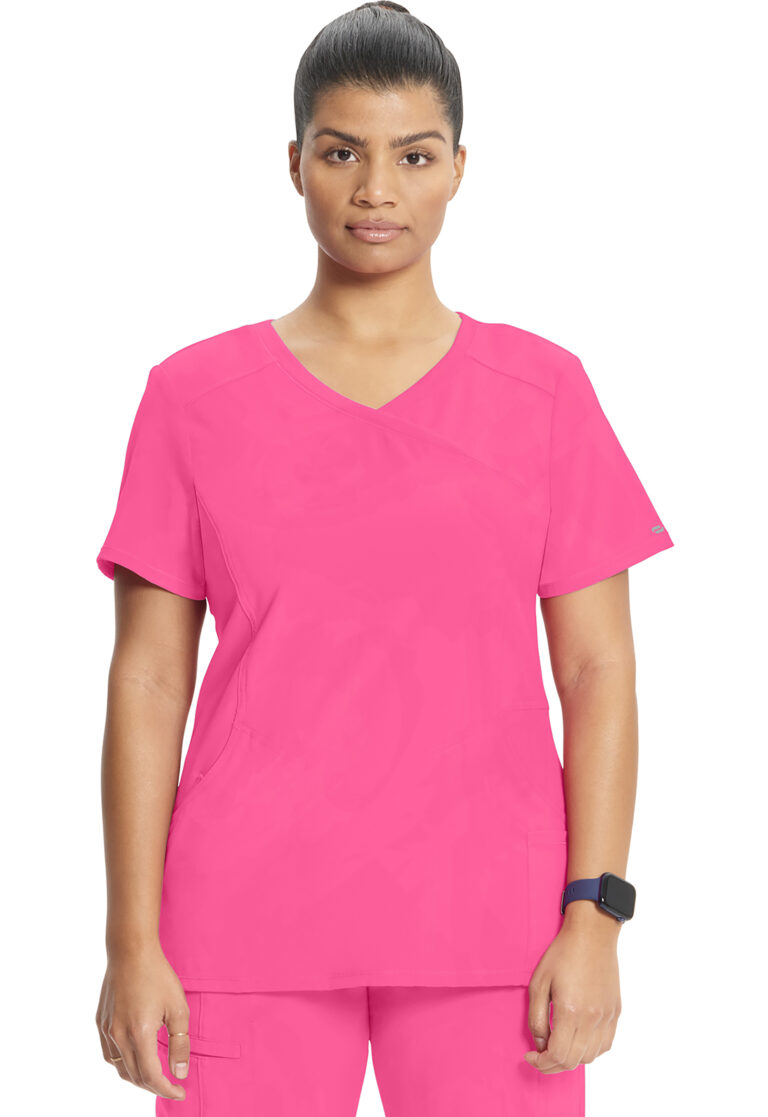 Mock Wrap Top - Black / 2XL