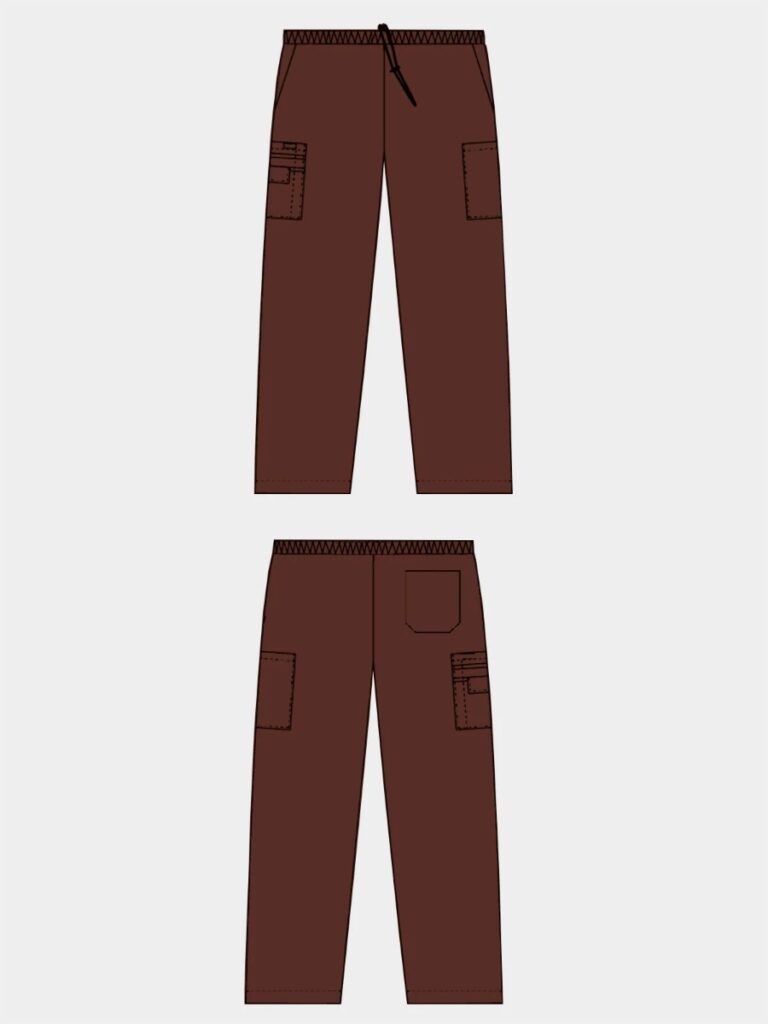 Unisex Drawstring/Elastic 5 Pocket Scrub Pant