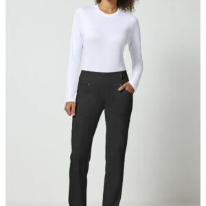 Mid Rise Straight Leg Pull-on Pant
