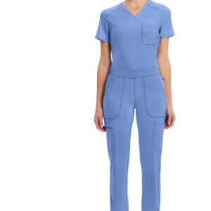 Mid Rise Tapered Leg Pull-on Pant