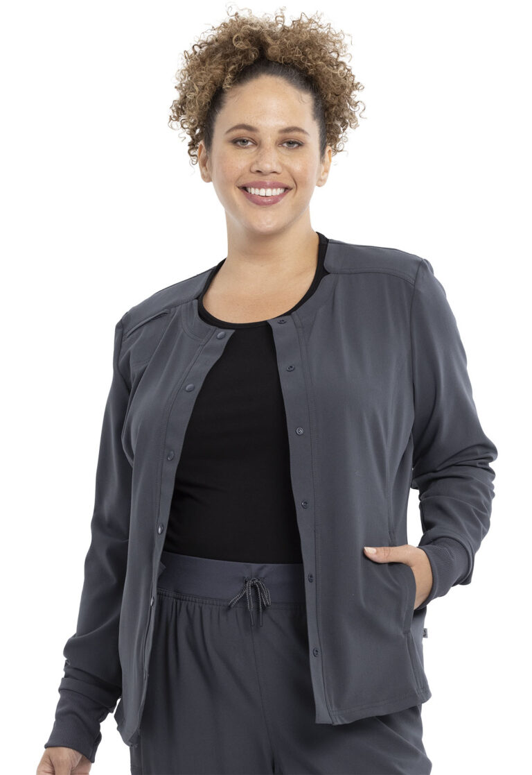 Cherokee Euphoria Women's Snap Front Warm-Up Jacket