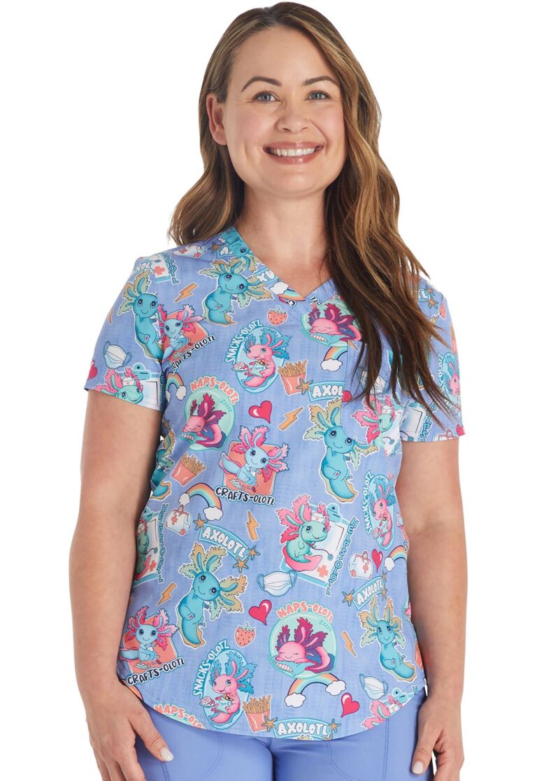 V-Neck Tuckable Print Top