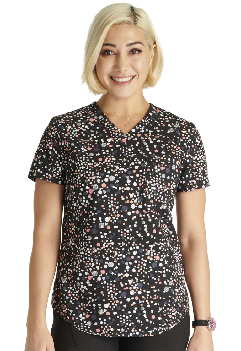 V-Neck Tuckable Print Top