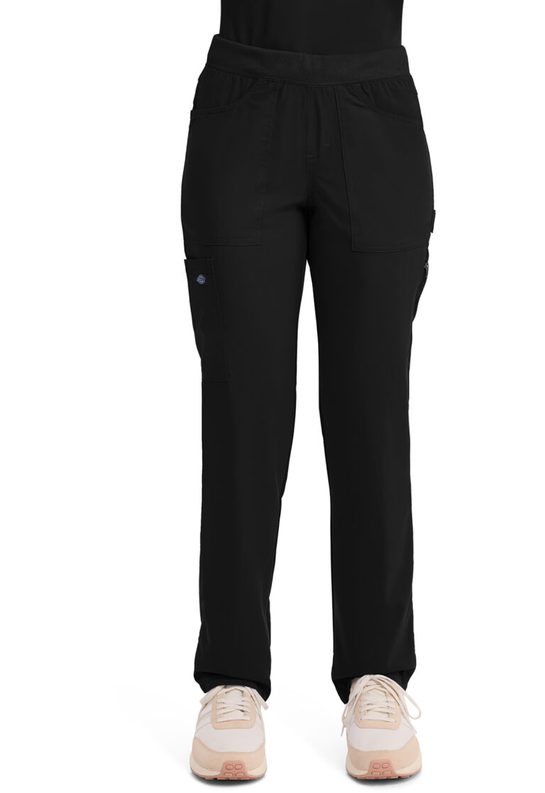 Mid Rise Tapered Leg Pull-on Pant