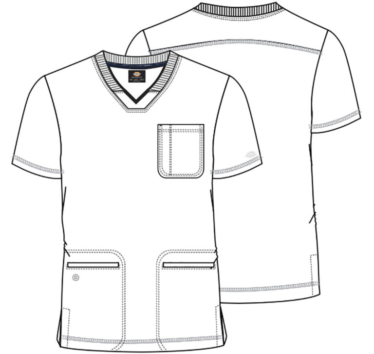 Men’s Rib Knit V-Neck Top