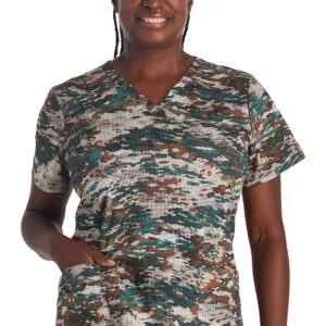 V-Neck Print Top