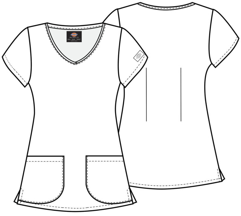 V-Neck Print Top