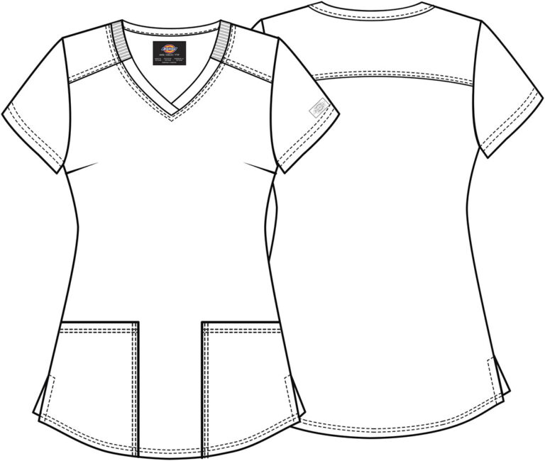V-Neck Print Top