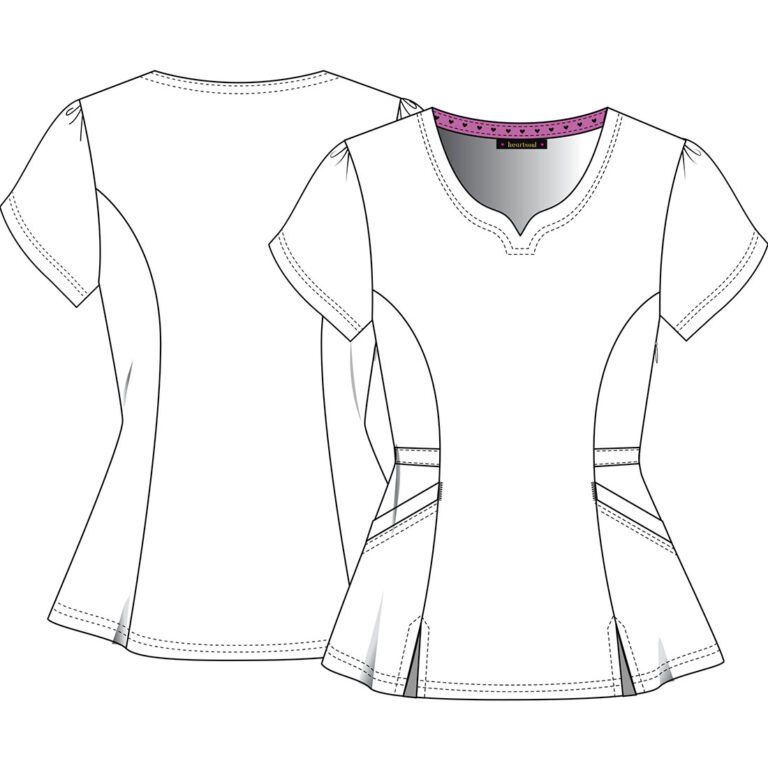 HeartSoul Women's Shaped V-Neck Scrub Top