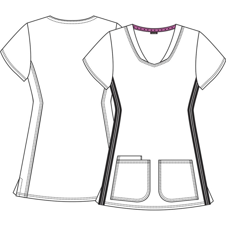 Women's V-Neck Print Top