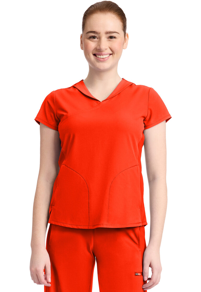 Women's 2-Pocket Mock-Wrap V-Neck Top