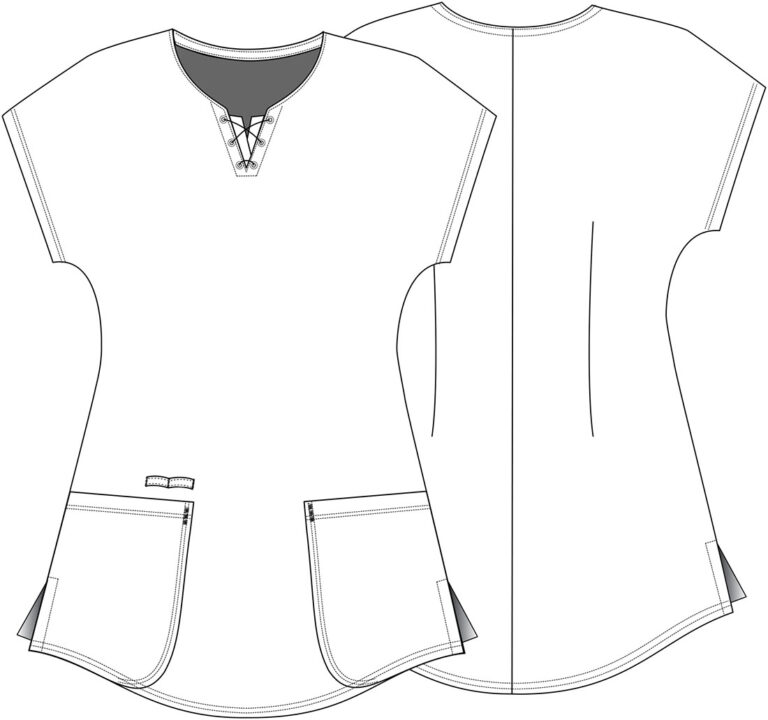 Round Neck Print Top
