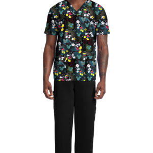 Men's Print  V-Neck Top