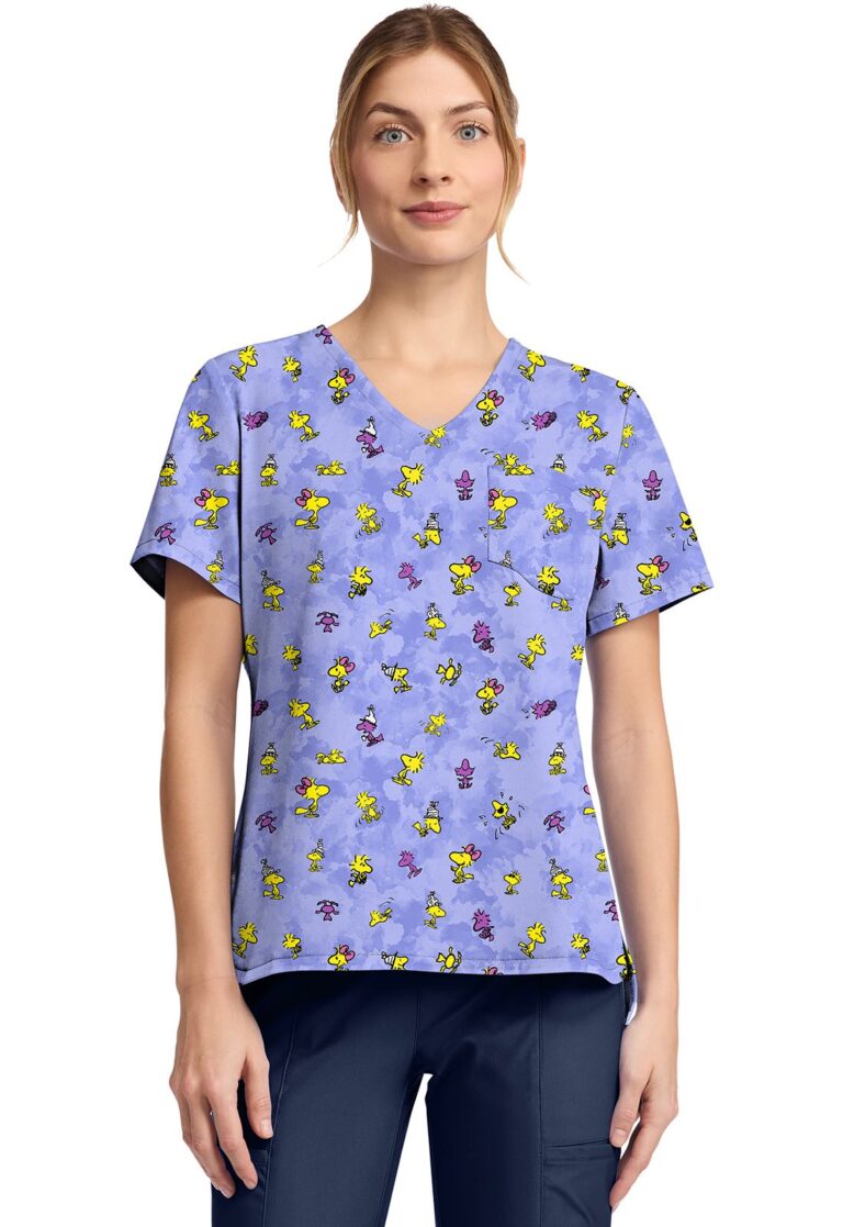Print V-Neck Top