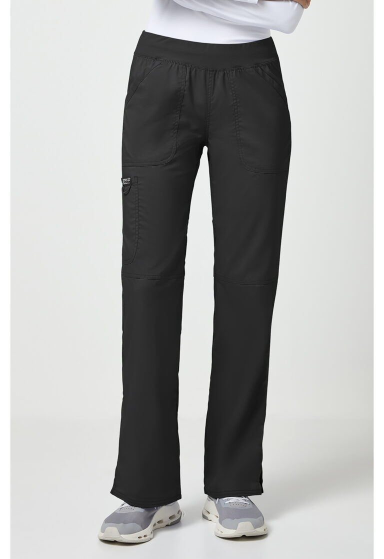 Mid Rise Straight Leg Pull-on Pant