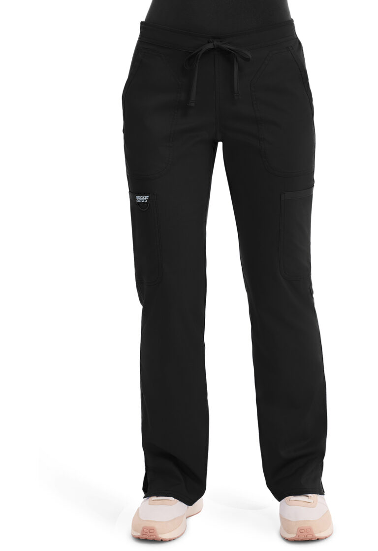 Mid Rise Moderate Flare Drawstring Pant