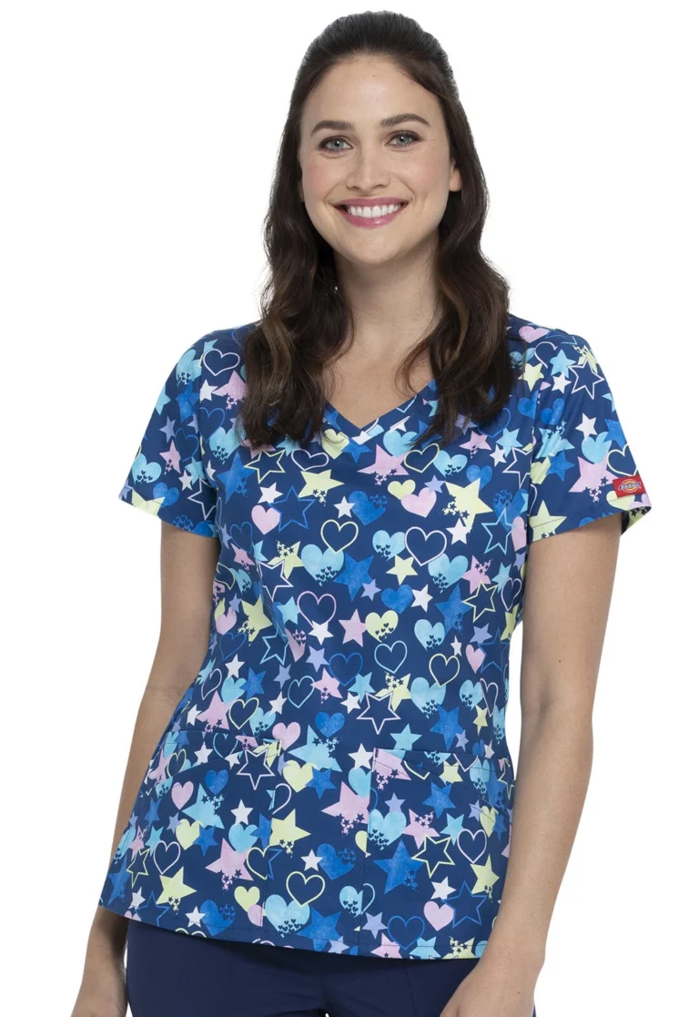 EDS Signature V-Neck Print Top