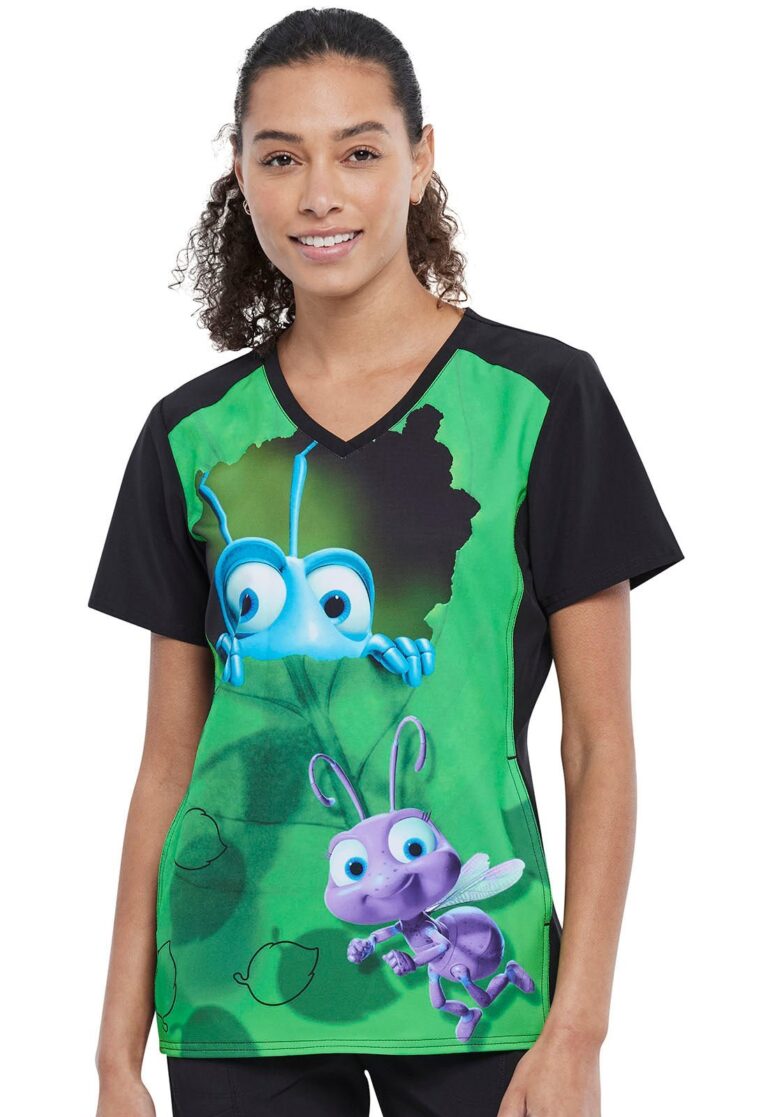 V-Neck Print Top